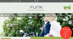 Desktop Screenshot of funk-blumen.de