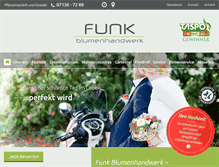 Tablet Screenshot of funk-blumen.de